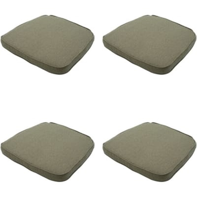 Madison - Zitkussen Wicker Taupe canvas eco+ - Ca. 48x48 cm - Set van 4