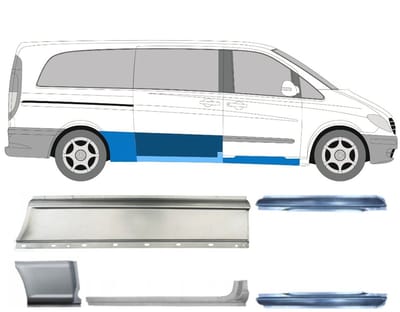 Reparatiepaneel set voor Mercedes Vito W639 2003-2014 / Links + Rechts