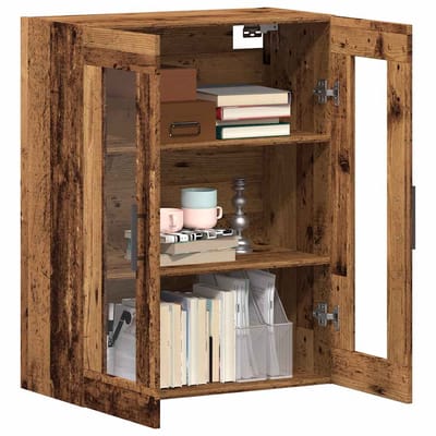 vidaXL - Dressoir - 69,5x34x90 - cm - bewerkt - hout - oud - houtkleurig