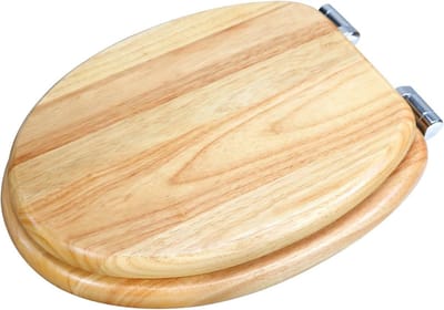 Natuurlijk massief houten wc-bril met softclosemechanisme - Eenvoudige montage - Eenvoudig te reinigen
