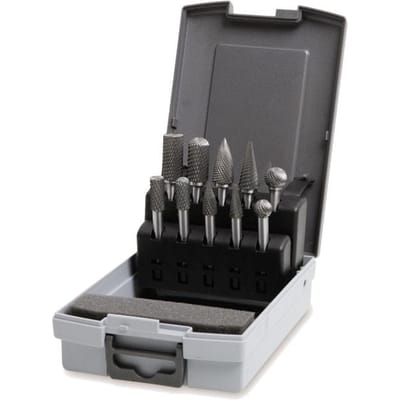 Beta 426MD/SP10 - Roterende Vijlenset - 10 Stuks - Wolfraamcarbide - Cross Cut
