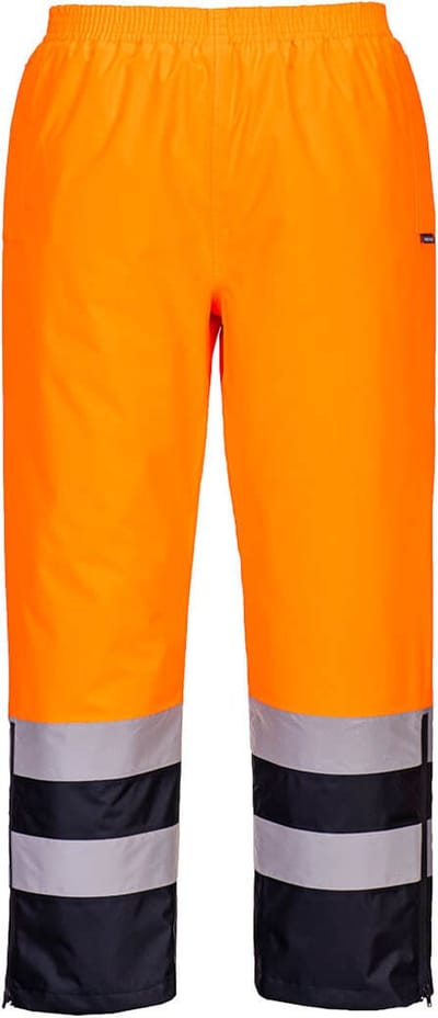 Portwest Hi-Vis winter Broek S598 - Oranje/Marine - L