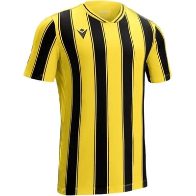 Macron Sceptrum Shirt Korte Mouw Heren - Geel / Zwart | Maat: 3XL