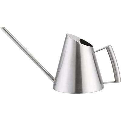 Mini arrosoir en acier inoxydable 400 ml brossé jardinage plantation intérieur extérieur gray