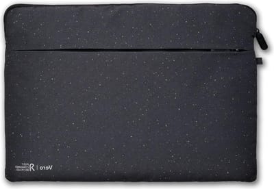 Laptophoes 156 inch notebook-tablet laptoptas van 100% RPET-materiaal - bescherming tegen vuil en stootschade - voorvak zwart