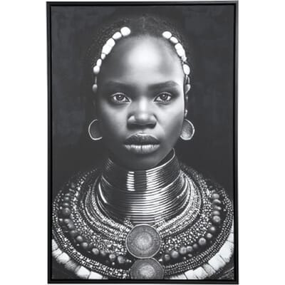 PTMD Wandpaneel Louise-Carol - 93x4x63 cm - Polyester - Zwart