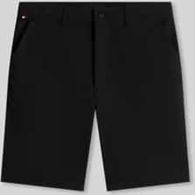 regular fit chino-shorts met labelstitching