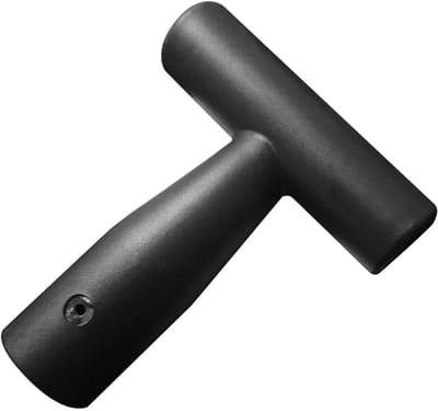 Vervangende Schepsteel - T-handgreep Spade - Tuinonderhoud Werk - Stevig PP Materiaal - 34mm Binnendiameter - Zwart