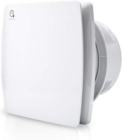 Badkamerventilator 150mm met Vochtsensor, Timer en Terugslagklep | Stil & Krachtig