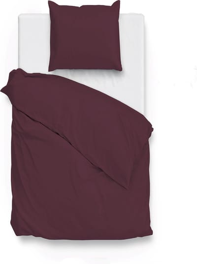 Zohome Satinado Dekbedovertrek - Eenpersoons - Katoensatijn - 140x200-220cm - Paars