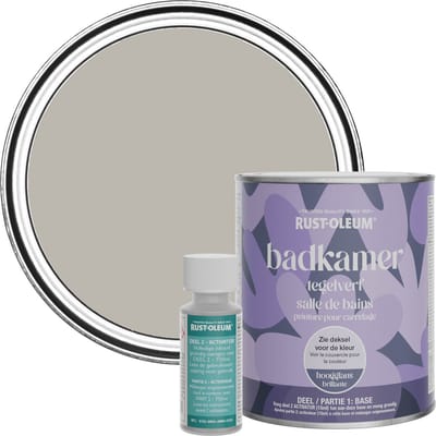 Rust-Oleum Donkergrijs Badkamer Tegelverf Hoogglans - Gorthleck Steen 750ml