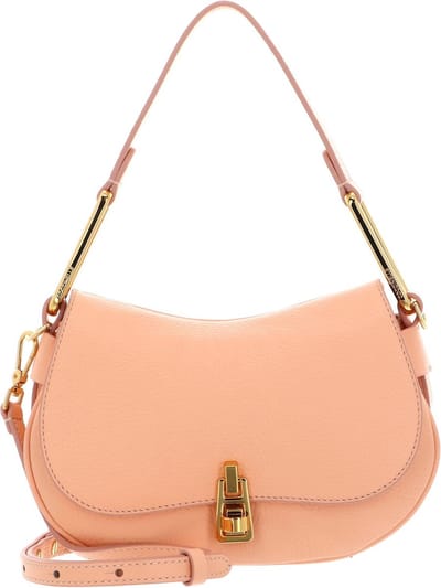 COCCINELLE Leren Schoudertas Magie Soft Shoulderbag Grained Leather Sunrise Abrikoos