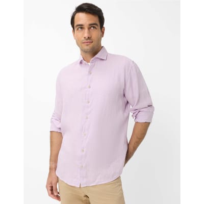 Brax Heren Overhemd  Style HAROLD violet, roze, maat L