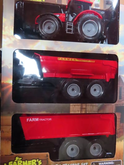 1:32 Tractor & 2 Aanhangwagens.
