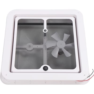 13,39 X 13,39 inch camper dakluik met hor en steunstang, waterdichte afdichting, camper dakluik ventilator gray