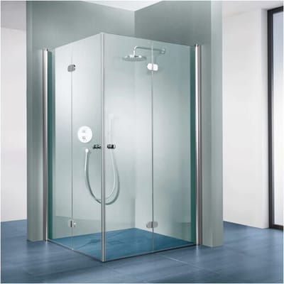 Steinkamp Living corner entry revolving folding door 120 x 120 x 200 cm incl. easypearl HSTEEDFT028-41-200