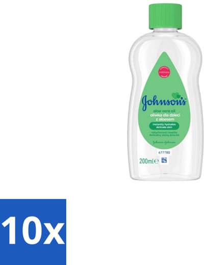 Johnson's - Baby Olie - Aloe Vera - 300 ml - Bulkverpakking - 10 stuks