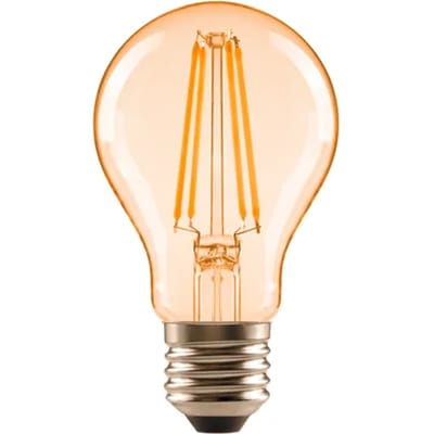 Sencys Ledfilamentlamp Peertje Vintage - Amber - D6cm - Warm Wit - E27 - 4w
