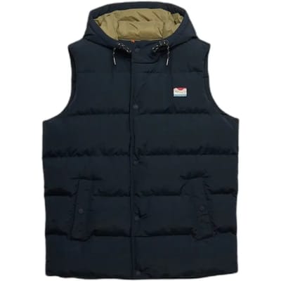 Superdry - Everest Bodywarmer Met Capuchon - Heren - Gilets