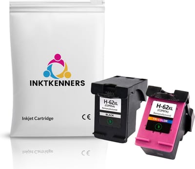 Inktcartridges Multipack Geschikt voor HP 62 / 62XL | Geschikt voor HP Deskjet 7640 - 5640 - 5660 - officejet 5740 - 6600 - Inkt - cartridge - patroon - inktpatroon
