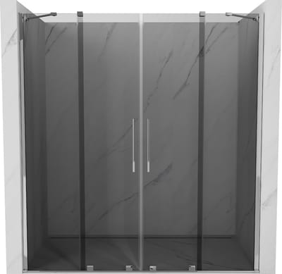Mexen Velar Duo schuifbare douchedeur 170 , grafiet, chroom - 871-170-000-42-01