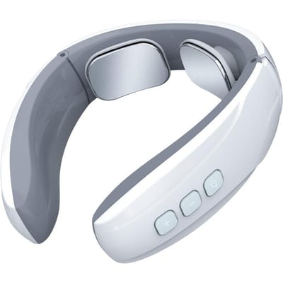Cervicale Massager Schouder Taille Nek Intelligent Elektrische Nek Schouder Massager Nek Schouder Nek Cervicale Wervelkolom Kneeden Nekbeschermer Battery models wit