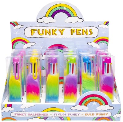 Duckiez Fluffy Balpen 6 Kleuren Inkt - 1 stuk