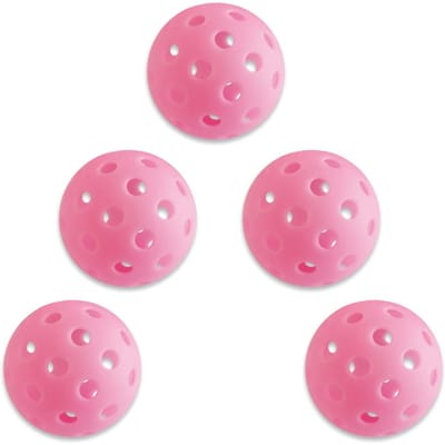 5-pack pickleballs voor binnen en buiten, 74 mm lichtgevende augurkballen