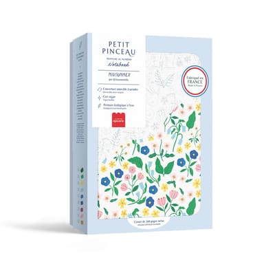 La Petite Epicerie Paint by Numbers Note book “MIDSUMMER” inclusief 200 pagina's blanco A5 notitieboek & veganistische leren omslag 24,5x32,5cm 524gr| Creatieve | Hobbyset | kinderen en volwassenen | beginnersvriendelijk
