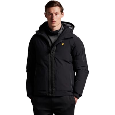 Lyle &amp; Scott Zwarte Gewatteerde Jas