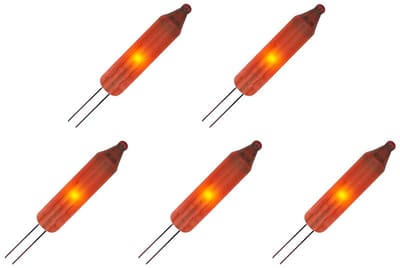OE Lightning Reserve Kerstlampjes - 5 stuks - Zonder Fitting - 2.5V/0.425W - Rood Licht