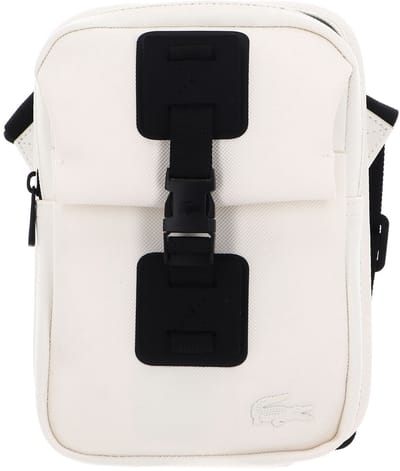 LACOSTE Schoudertas Tabletzak Naos Vertical Crossover Bag Farine Crème