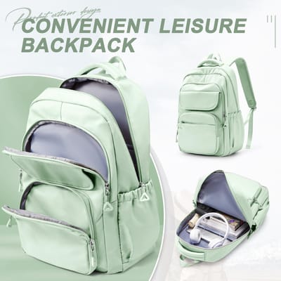 Waterbestendige schoolrugzak Nylon Casual Jeugd Lichtgewicht Tassen Verstelbare band Meisjes Boekentas Rits Student Laptop Schooltas