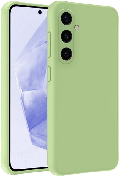 Hoesje - Geschikt voor Samsung Galaxy A36 - Sterk & Shockproof - Siliconen Case - Hoes Cover - Telefoonhoes - Groen