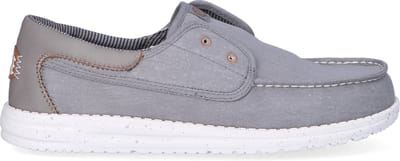HEYDUDE - Wally Cru Stretch Canvas - Heren - Loafers - Grijs