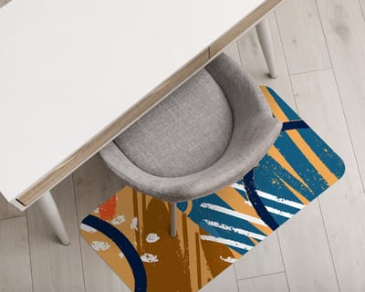 Coloray Vloerbeschermer - Creatief patroon Bureaustoel Vloerbeschermer - 120x90 cm - Veelkleurig Vloerbeschermer Groot - Vloerbeschermer Bureaustoel Tapijt - Mótif Bureaustoelmat - Rechthoekige Mat - Abstracties Thema