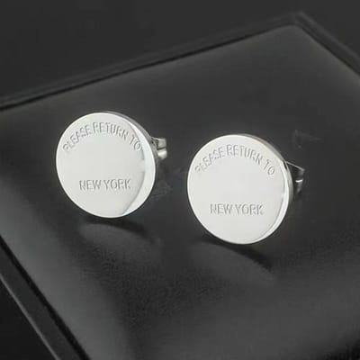 Dames Luxe Sieraden S925 Puur Zilveren Oorbellen 1 :1 Herstellen van Oude Manieren Ronde Oorbellen Zilveren Bruidssieraden gray
