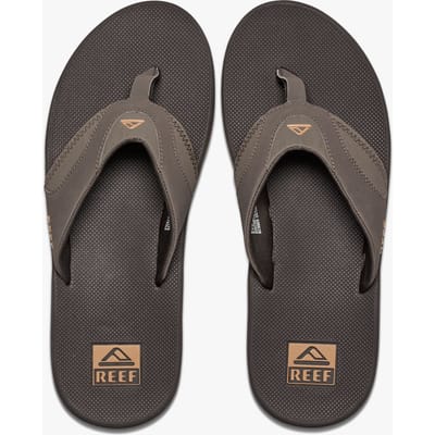 Reef Fanning zwart heren slipper