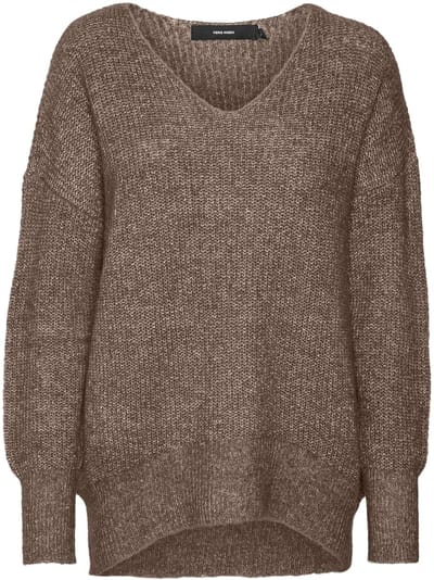 VERO MODA - VMMILI LS V-NECK LONG PULLOVER GA BOO - Dames - Gebreide truien