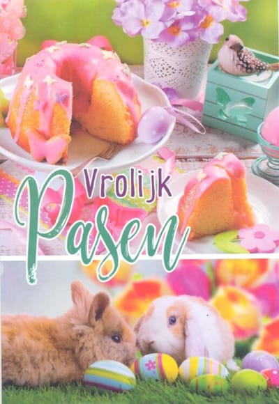 Wenskaart Vrolijk Pasen - Gratis verzonden - D4364/200