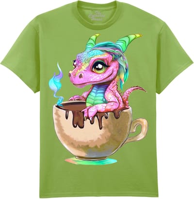 Draak Cappuccino Dragon The Coloured House T-shirt M
