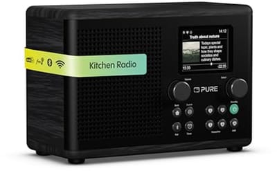 Internetradio met WLAN, DAB+, FM en Bluetooth 5.3 - 10 W luidspreker en 2,4" kleurenscherm - Slaap- en kooktimer - 150 zenders