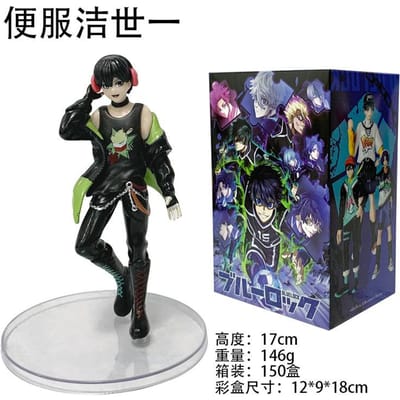 Anime BLUE LOCK Isagi Yoichi Seishiro Nagi Meguru Bachira Reo Mikage Hyoma Chigiri Rin Itoshi Figuur Speelgoed 17cm with box