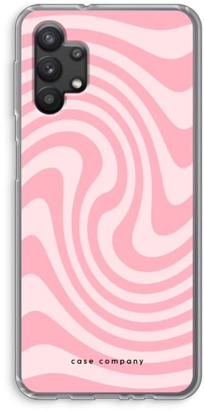 Case Company® - Hoesje geschikt voor Samsung Galaxy A32 5G hoesje - Swirl Roos - Soft Cover Telefoonhoesje - Bescherming aan alle Kanten en Schermrand