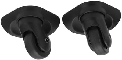 Bagage Zwenkwielen - Kofferwielen Stille Wielen - Reizen Organiseren - 360 Graden Draaibaar - 5 cm Diameter - Zwart