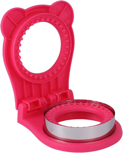 Sandwich Maker - Snack Vormer - Lunch Maken - Roestvrij Staal - 16.5 cm - Roze
