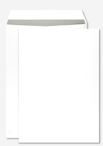 Akte enveloppen A4 - zonder venster - B4 - 250 x 353 mm - 250 stuks - zelfklevend met plakstrip - 100 gram - Wit - Netuno
