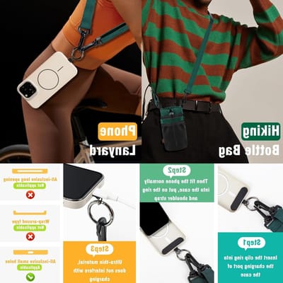 12-24oz Flessenhouder voor Fietsen - Draagbare Waterfles Cage voor MTB en Trekking met Schouderband en Mobiele Telefoonhouder