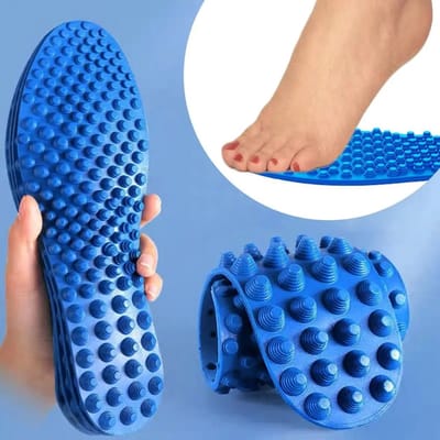 Massage inlegzolen maat 37-38 – zachte gel zooltjes tegen voetpijn en vermoeide voeten, drukverlagende binnenzolen voor mannen en vrouwen, geschikt voor sport- en werkschoenen