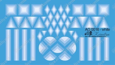 Korneliya Airbrush Waterdecal AG 0016 White